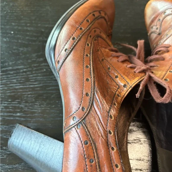 Plumers Menorca Brown Leather Oxford Brogues Shoes size 9 - Picture 5 of 10